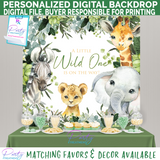 Wild One Safari Jungle Baby Shower Invitation