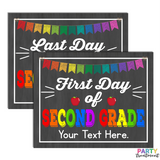 INSTANT DOWNLOAD First and Last Day of Second Grade
