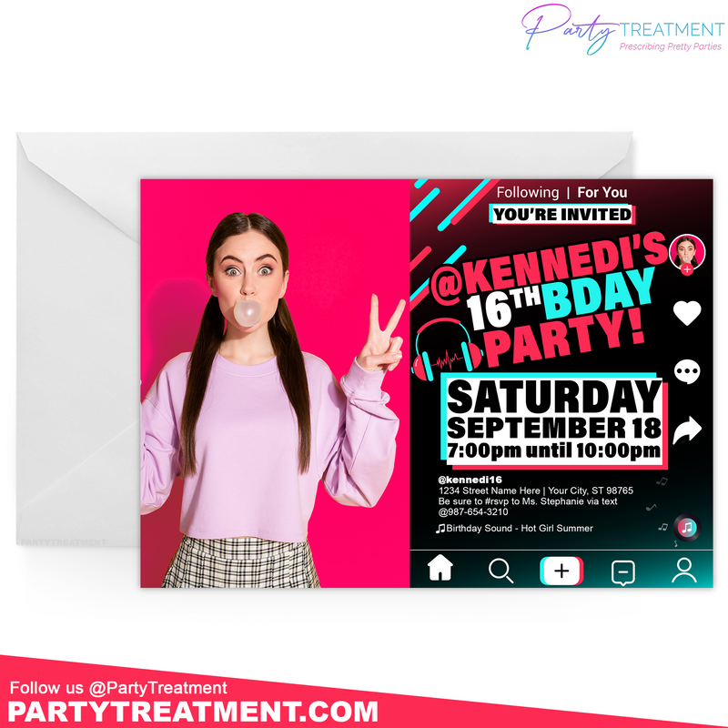 Tik Tok Photo Invitation