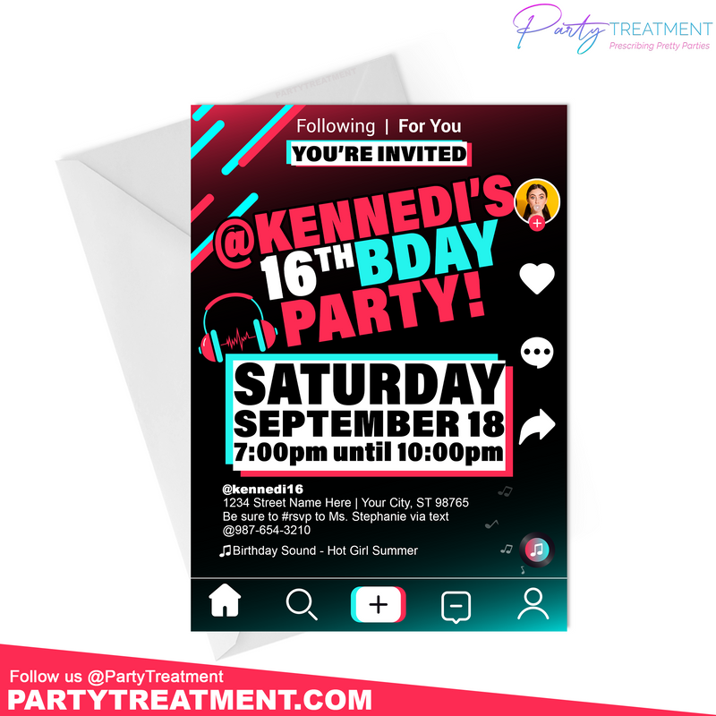 Tik Tok Invitation
