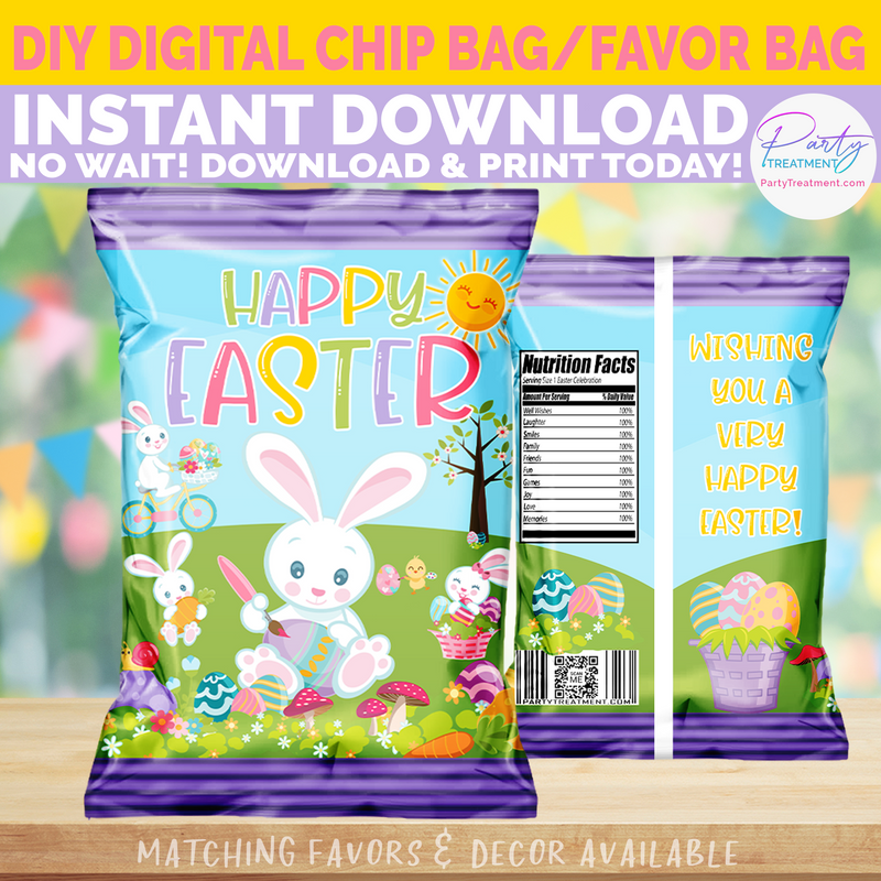 Easter Bunny Chip Bag