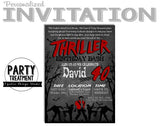 Thriller Halloween Birthday Invitation, Design #189