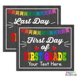 First Day of First Grade School Sign, INSTANT DOWNLOAD and Editable