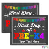 First Day of Pre-k4 School Sign, INSTANT DOWNLOAD and Editable