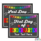 First Day of Kindergarten Sign, INSTANT DOWNLOAD and EDITABLE