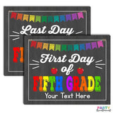 First Day of Fifth Grade School Sign, INSTANT DOWNLOAD and Editable