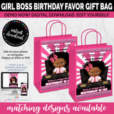 Girl Boss Gift Bag Label, Baby Boss Favor Bag Label, Birthday, Baby Shower, INSTANT DOWNLOAD